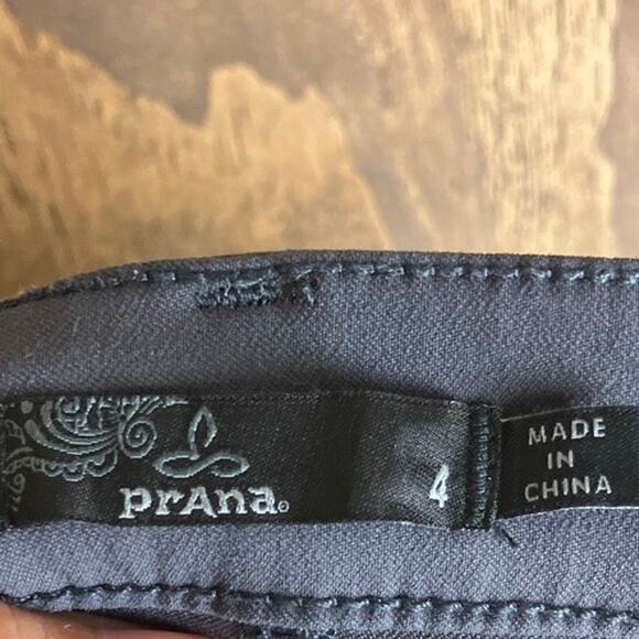 PrAna Womens Pants Gray Mid Rise Cargo Skinny Hiking Wicking Stretch 4 - Picture 4 of 11